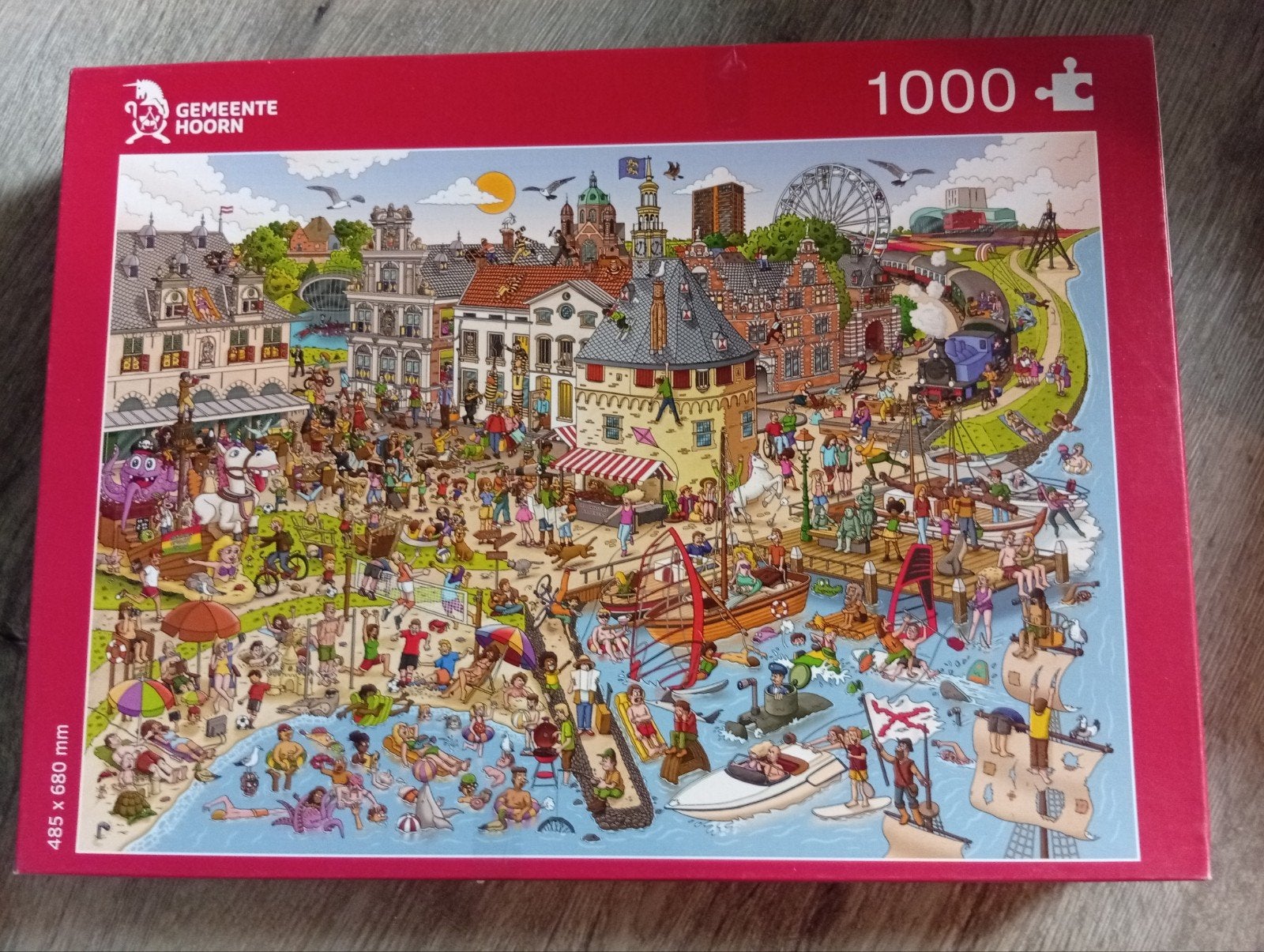 Legpuzzel Gemeente Hoorn 1000 stukjes, Ophalen, 500 t/m 1500 stukjes, Zo goed als nieuw, Legpuzzel