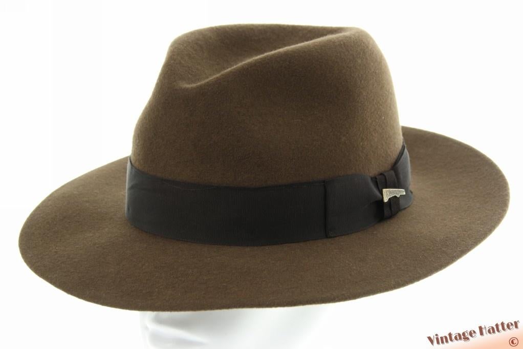 Outdoor gleufhoed Young Indiana Jones Mayser bruin wol 63 XL, 60 cm (XL, 7½ inch) of meer, Hoed, Nieuw, Ophalen of Verzenden