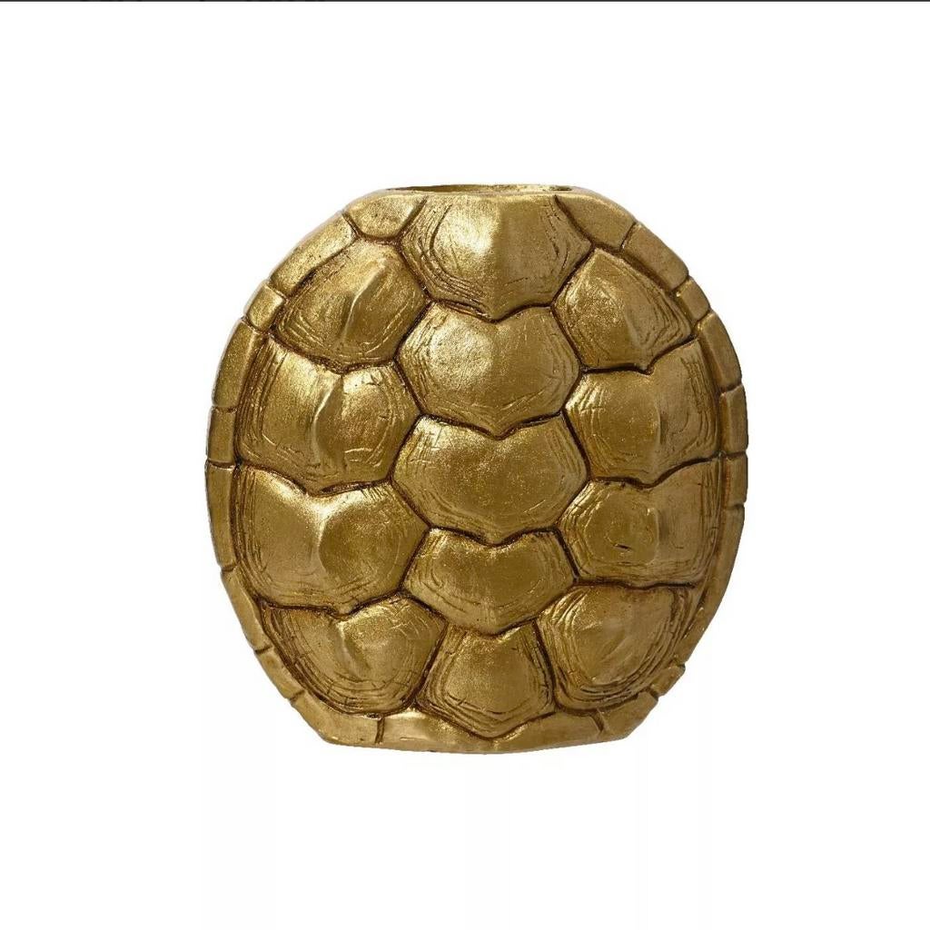 Nieuw! Vaas: Turtle | Schildpad vaas €19,95 | Goudkleurig, Huis en Inrichting, Woonaccessoires | Overige, Overige materialen, Www.discountfashioncorner.nl