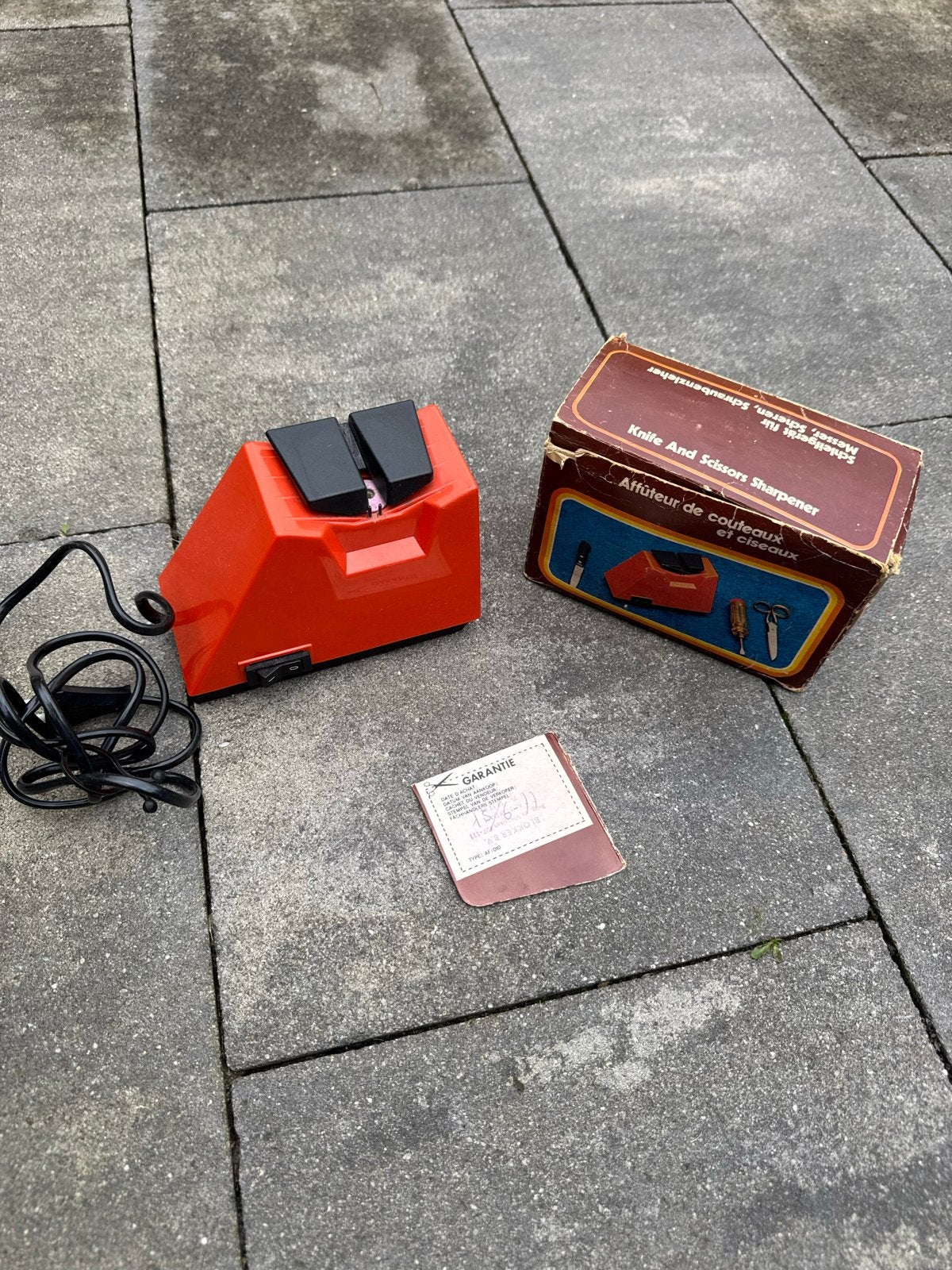Vintage Elektrische Messenslijper - Scherp als nieuw!, Antiek en Kunst, Ophalen of Verzenden