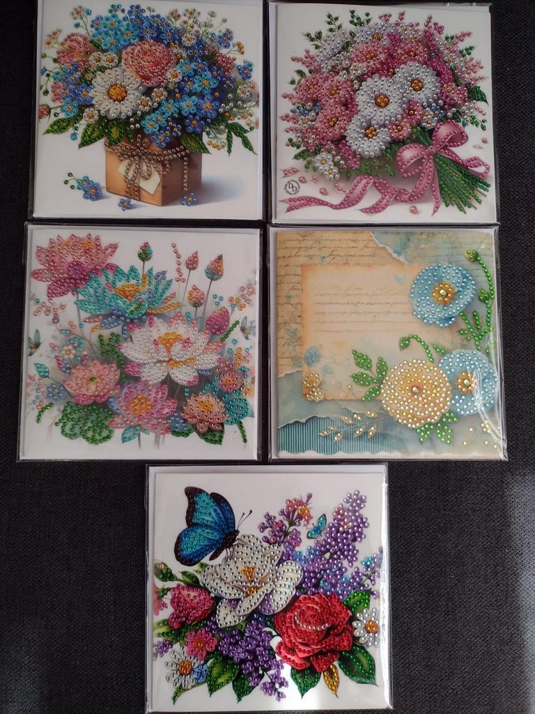 Pakket van 15 dubbele kaarten met envelop (handmade), Nieuw, Ophalen of Verzenden, Overige thema's, Nvt
