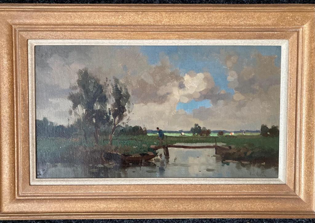 Landschap, Henk Welther, Aris Knikker, Ophalen of Verzenden