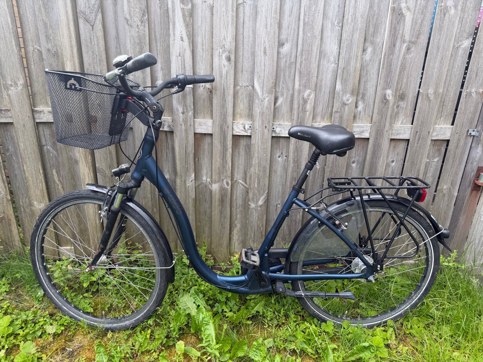 Aldo damesfiets met lage instap en mandje, Terugtraprem, Versnellingen, Zo goed als nieuw, Minder dan 47 cm