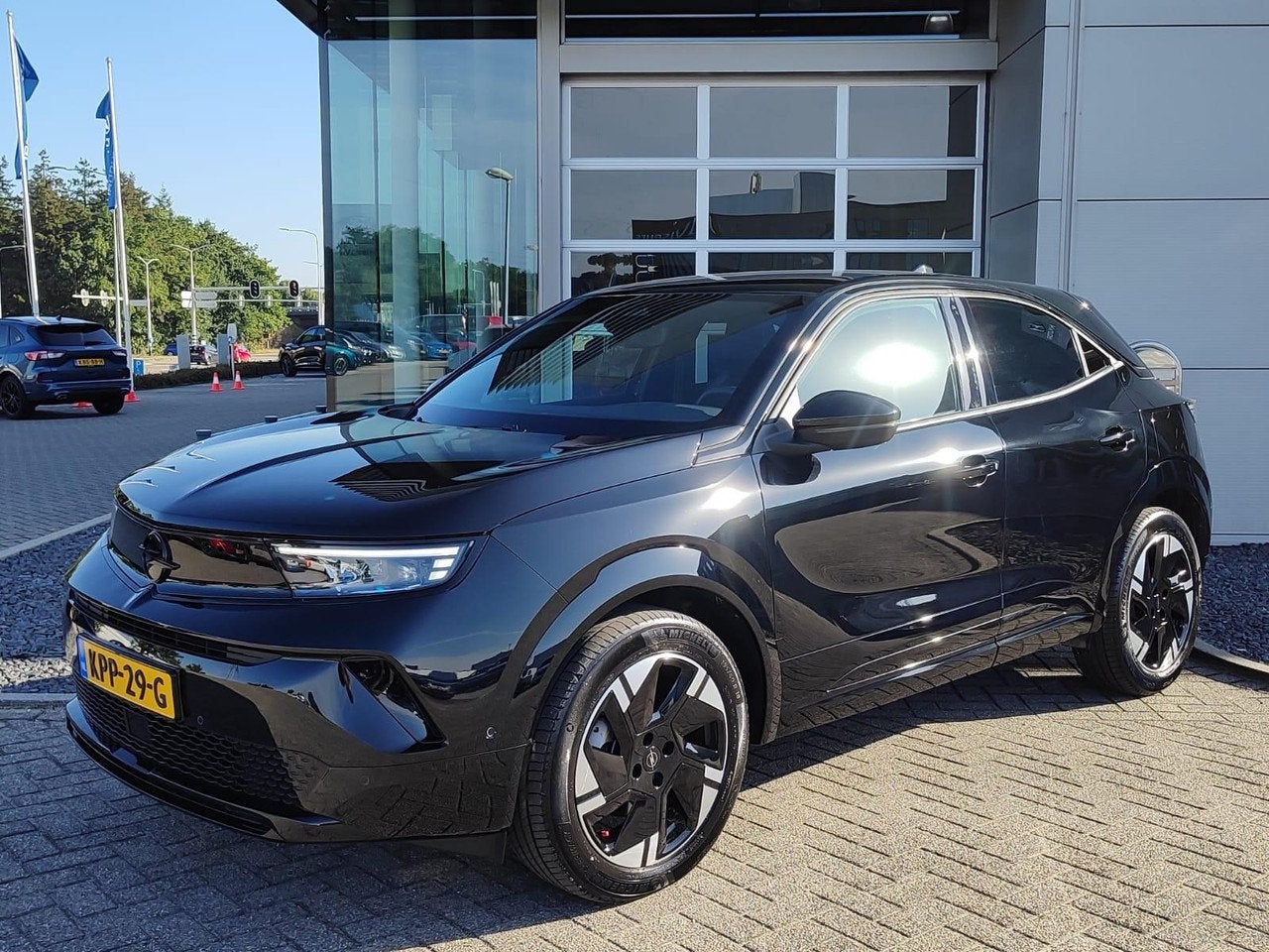 Opel Mokka-e Electric GS 54 kWh 360 Camera | Adaptive cruise, Auto's, Opel, Automaat, Stof, Gebruikt, 156 pk