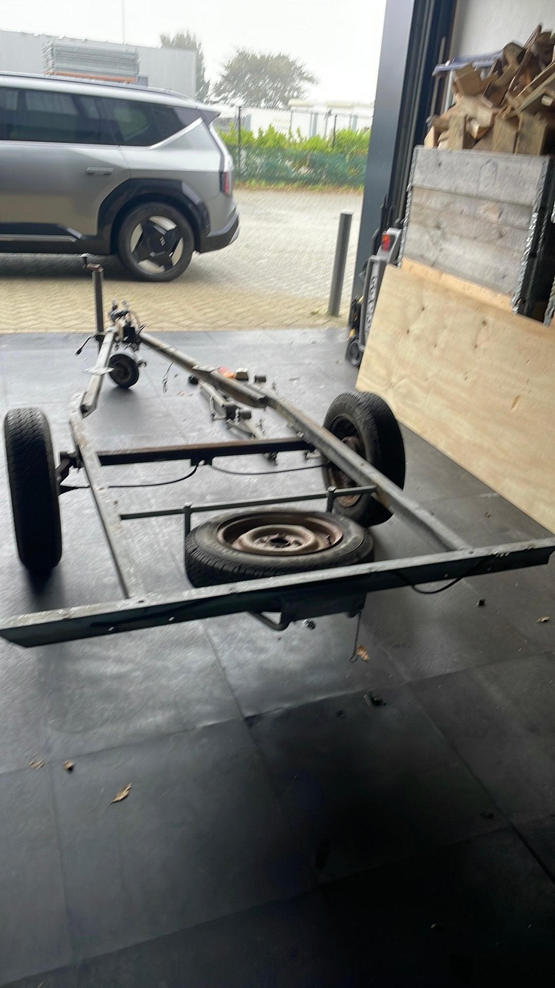 Te koop Aanhanger voor opbouw of onderdelen, Ophalen, Gebruikt