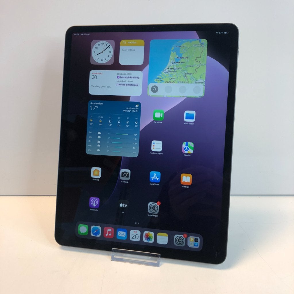 Apple iPad Pro 2020 12.9 inch 128GB Grijs Wifi | 100%, Computers en Software, Apple iPads, Apple, Zo goed als nieuw, Support@apple.com
