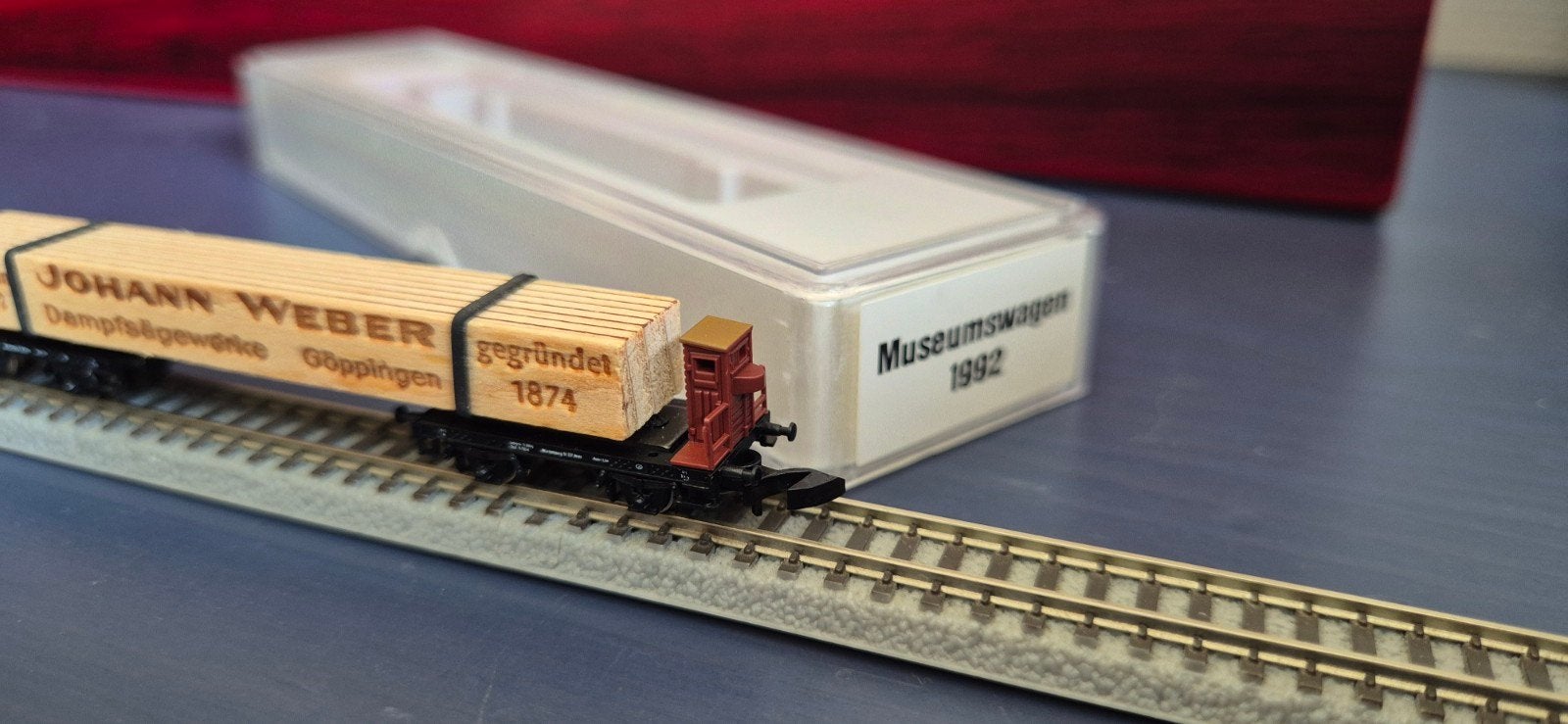 Märklin Z Mini-Club Museumwagen 1992 "Johann Weber", Gelijkstroom, Wagon, Ophalen of Verzenden, Zo goed als nieuw
