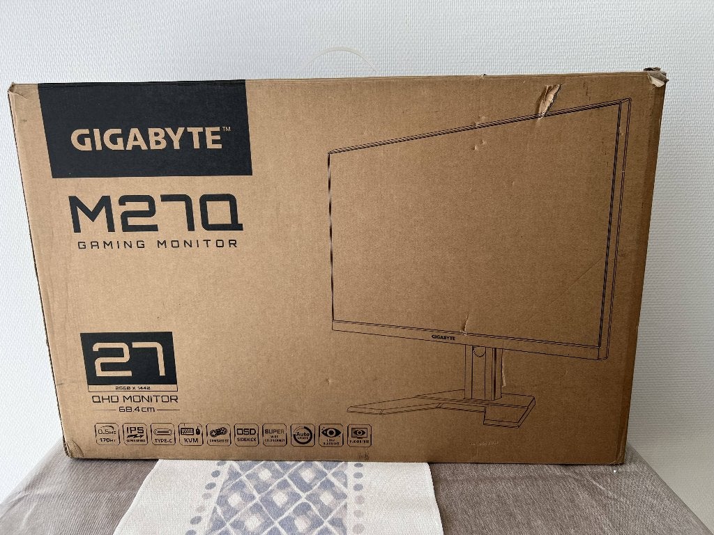 Gigabyte M27Q 1440P 170Hz IPS 27" Monitor, Computers en Software, Monitoren, IPS, Gigabyte, In hoogte verstelbaar, Minder dan 1 ms