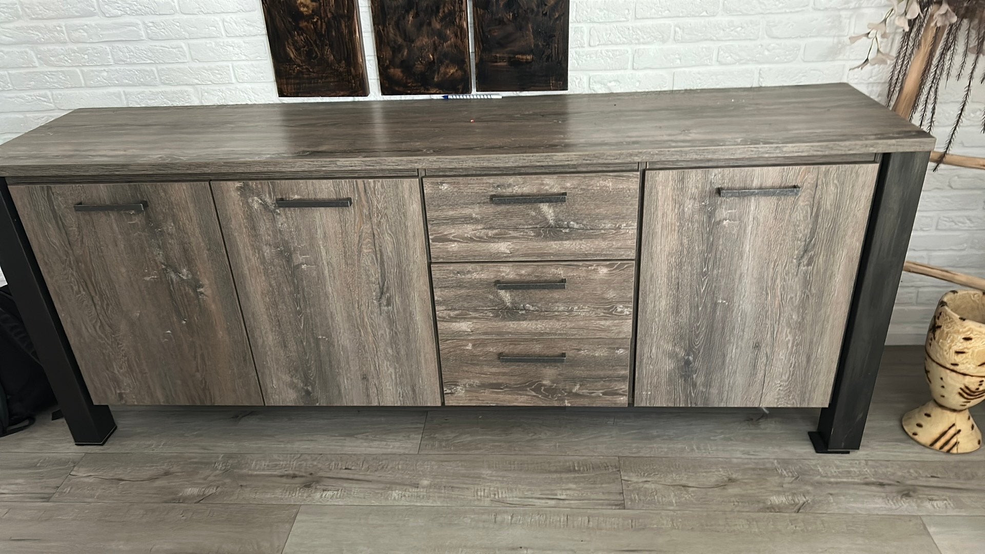 Dressoir, Huis en Inrichting, Ophalen, Modern / landelijk, Zo goed als nieuw, 200 cm of meer