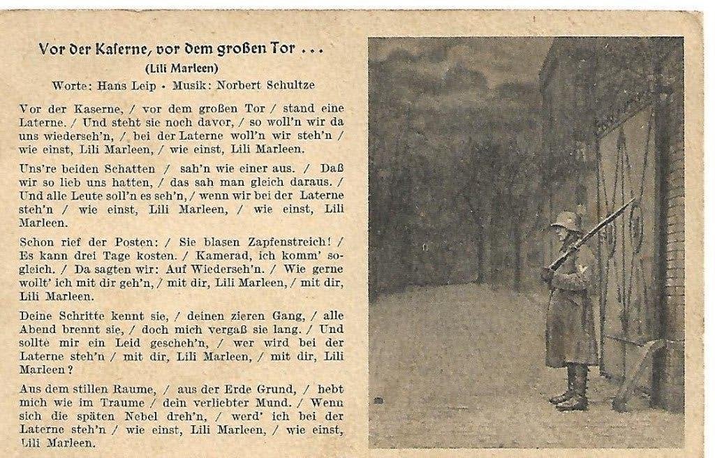 Wehrmacht postkaart WO2 Lili Marleen, Ophalen of Verzenden, Landmacht, Duitsland, Foto of Poster