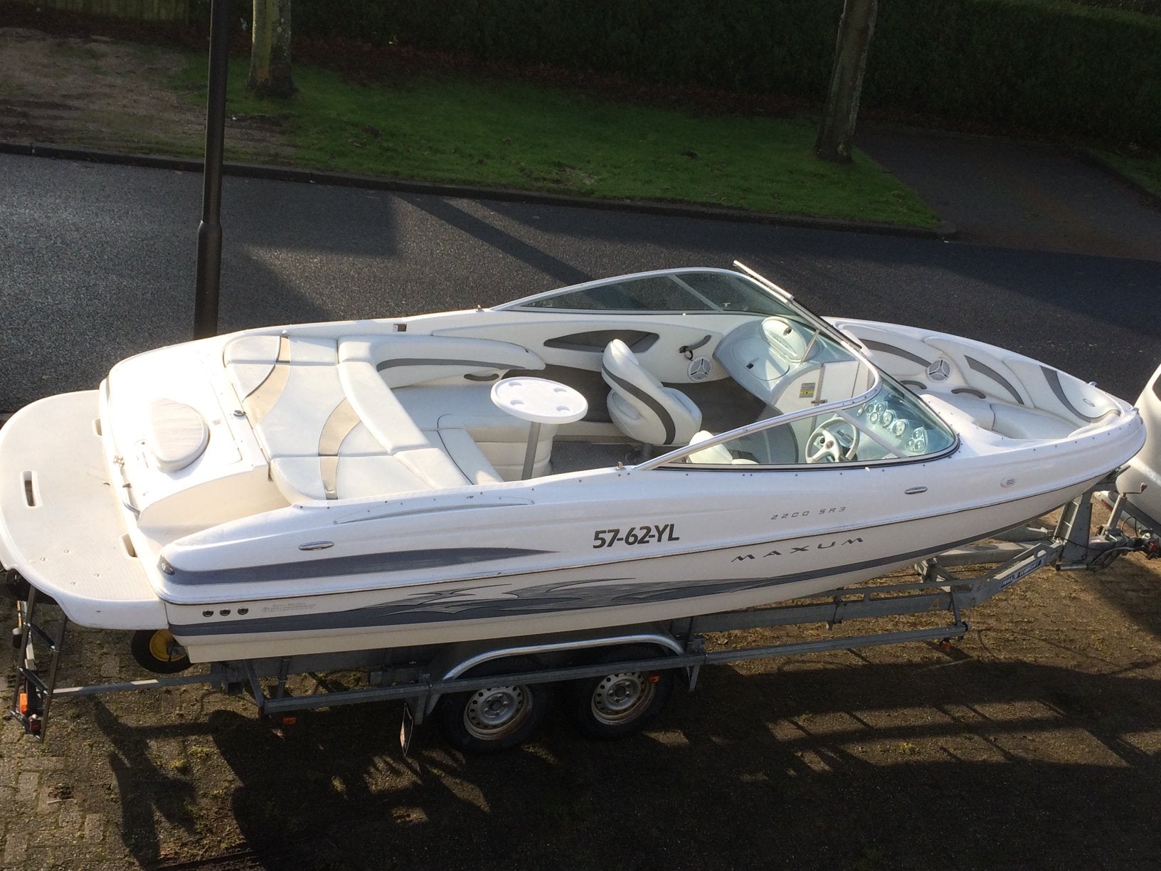 Maxum 2220 SR incl 2700kg trailer, Watersport en Boten, Speedboten, Gebruikt, Binnenboordmotor, 1 cm, 2.00 meter
