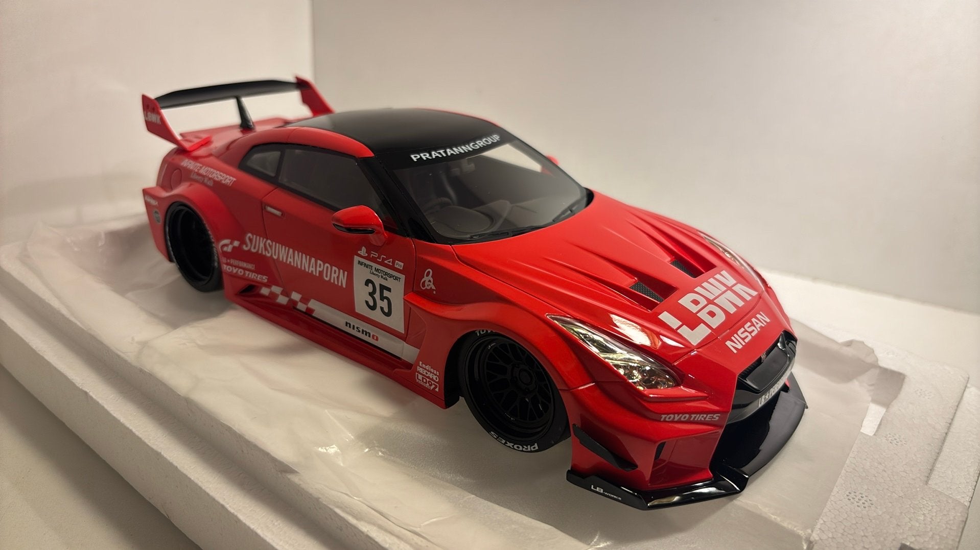 Nissan 35gt-works -RR lb -silhouette top speed 1.18, Ophalen of Verzenden, A, A, A