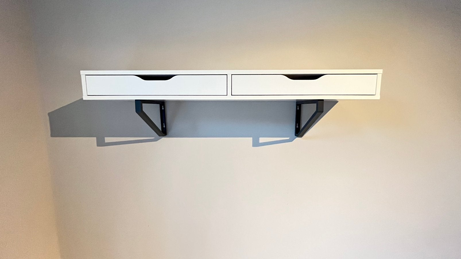 Wandplank met lades, IKEA Ekby Alex / Ramshult, Ophalen, Zo goed als nieuw