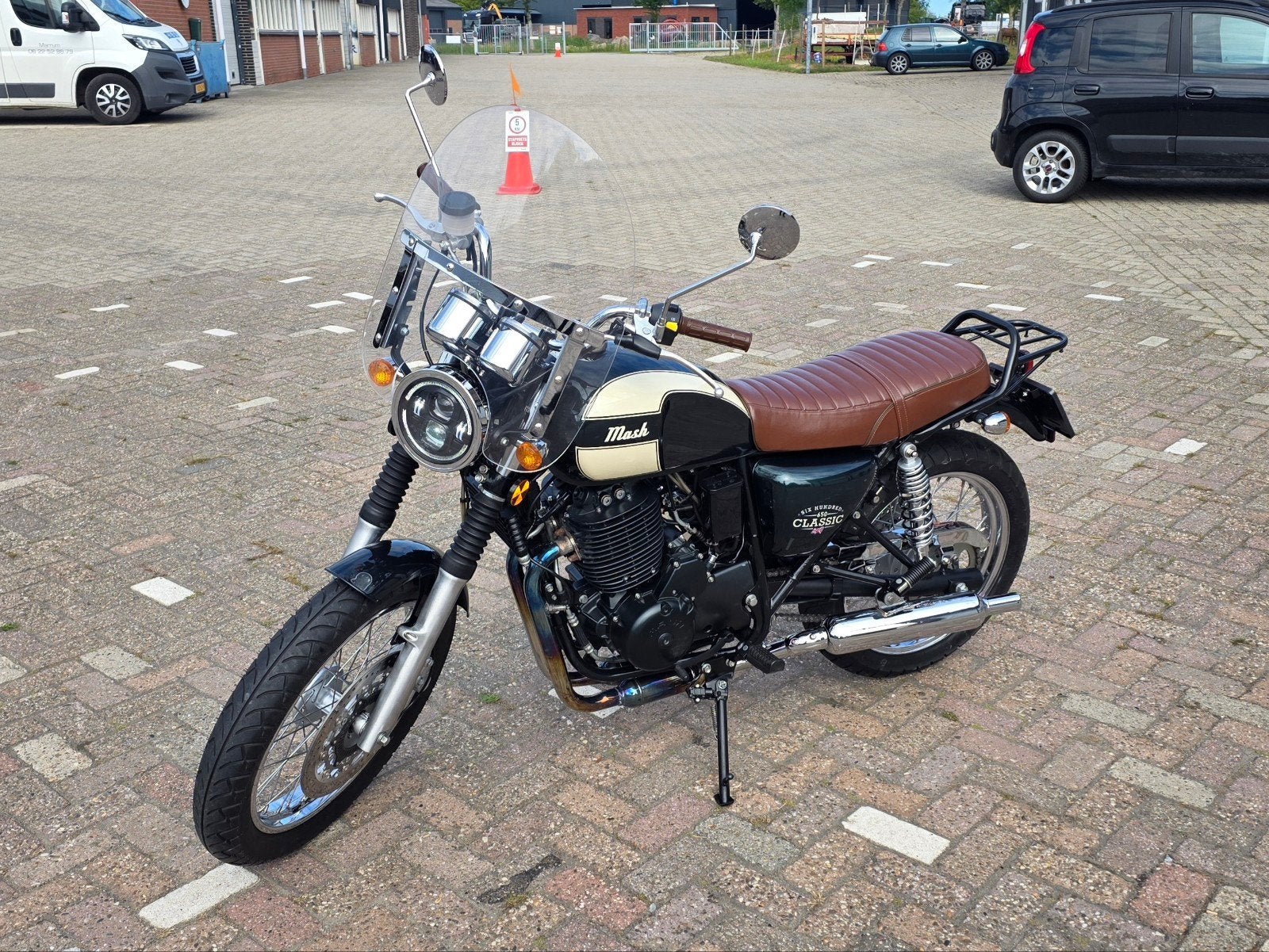 Mash Six Hundred Classic 650cc- Zeer nette staat. 3567km, LED Verlichting, Gebruikt, Particulier, Minimaal motorrijbewijs A2