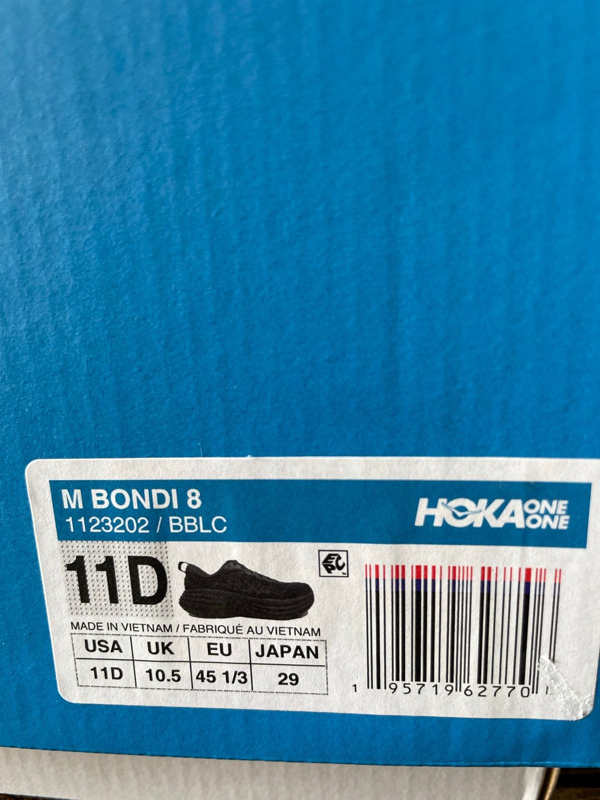 Hoka Bondi 8 Sneakers - Zwart, Maat 45 1/3, Ophalen, Zwart, Hoka, Sneakers of Gympen