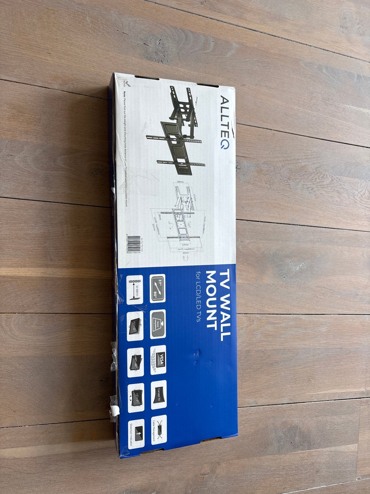 Nieuwe ALLTEQ TV Muurbeugel voor LCD/LED TV's, Audio, Tv en Foto, Televisie-accessoires, Ophalen, Nieuw