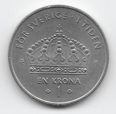 Zweden 1 krona 2003 KM# 894, Verzenden, Overige landen, Losse munt