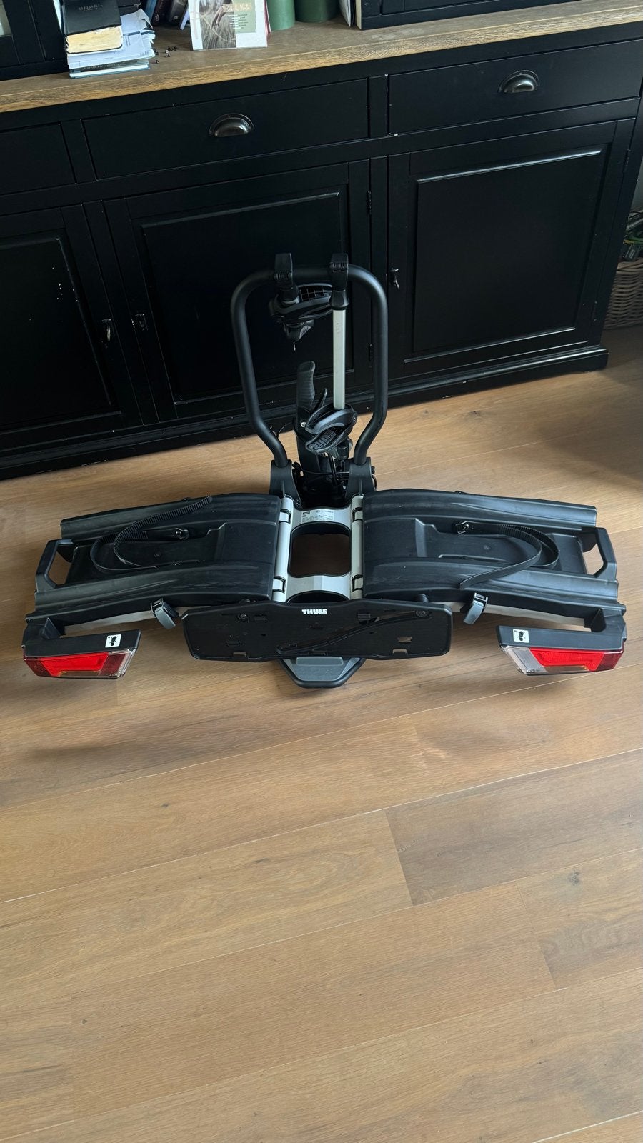 Thule EasyFold 933XT Fietsendrager met opberghoes, Auto diversen, Fietsendragers, Ophalen, Zo goed als nieuw, 2 fietsen, Trekhaakdrager
