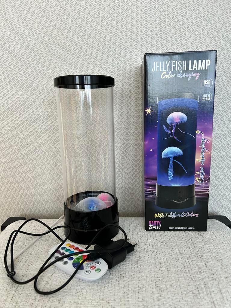 Jellyfish lamp met kleurverandering, Ophalen, Zo goed als nieuw