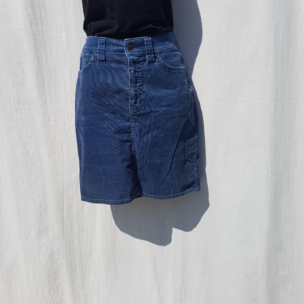 Leuke Blauwe ribcord rok. Mt 38. Merk Scapa, Maat 38/40 (M), Blauw, ., Ophalen of Verzenden