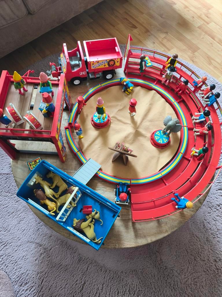 Grote Playmobil Circus Set met Dieren en Figuren, Ophalen of Verzenden, Gebruikt, Complete set