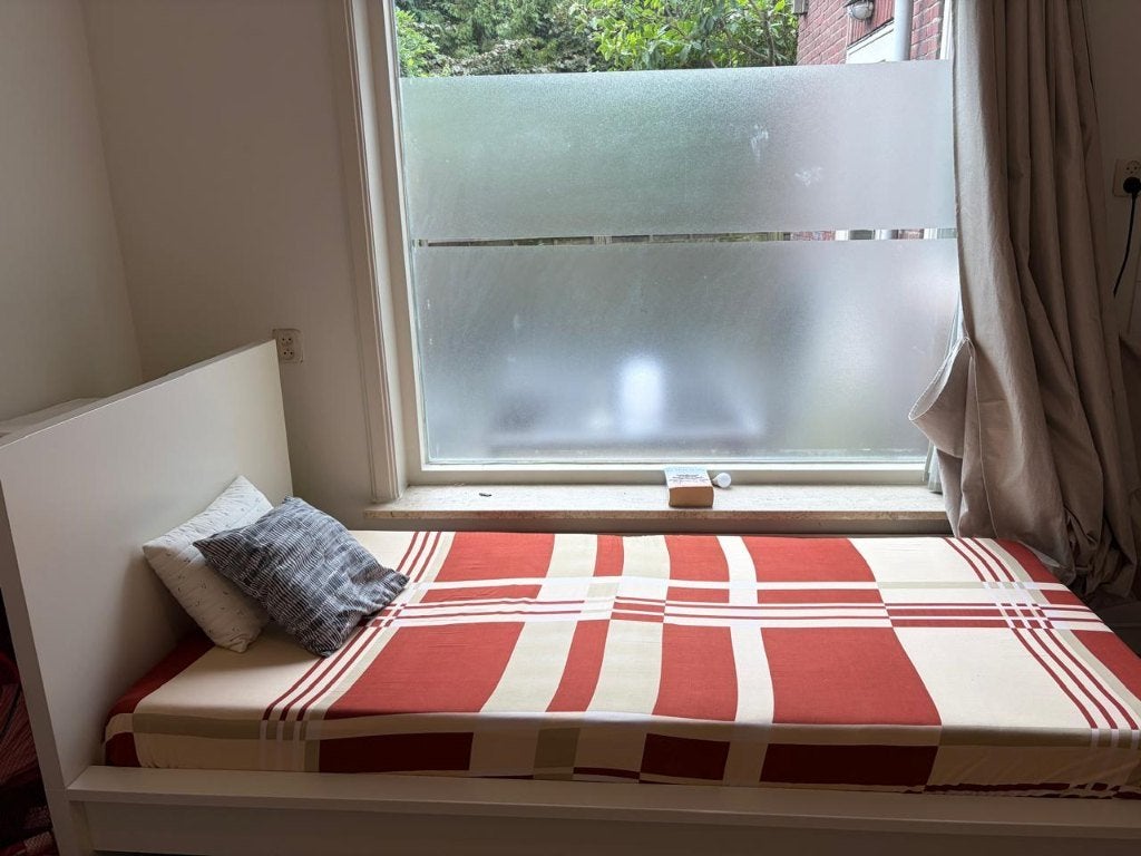Bed Frame with mattress, Ophalen, Gebruikt, 90 cm, Eenpersoons