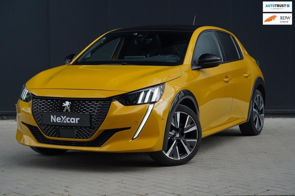 Peugeot 208 GT-line AUTOMAAT|PANO|12mnd GARANTIE|3D COCKPIT|, Start-stop-systeem, Gebruikt, Zwart, Overige kleuren