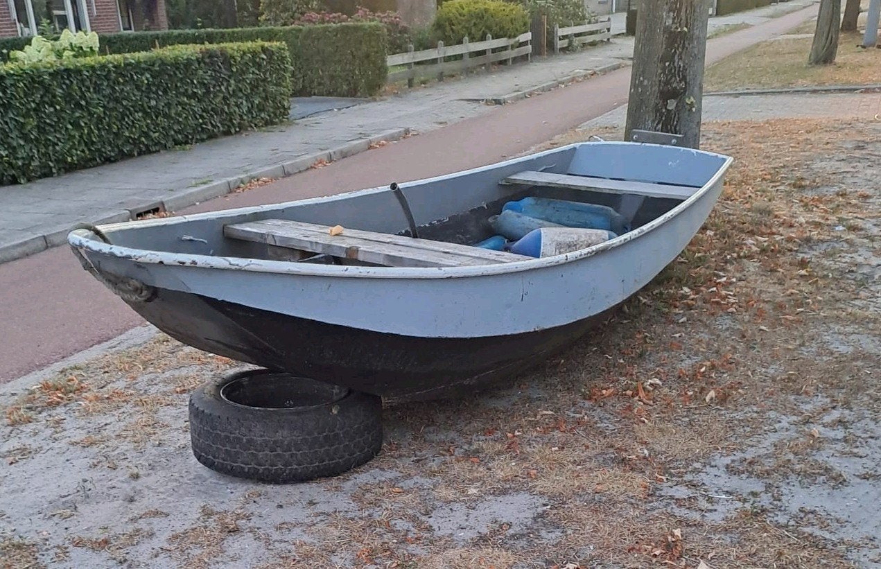 Stalen vlet 4,5m  (leuk winter klusje), Ophalen, Gebruikt