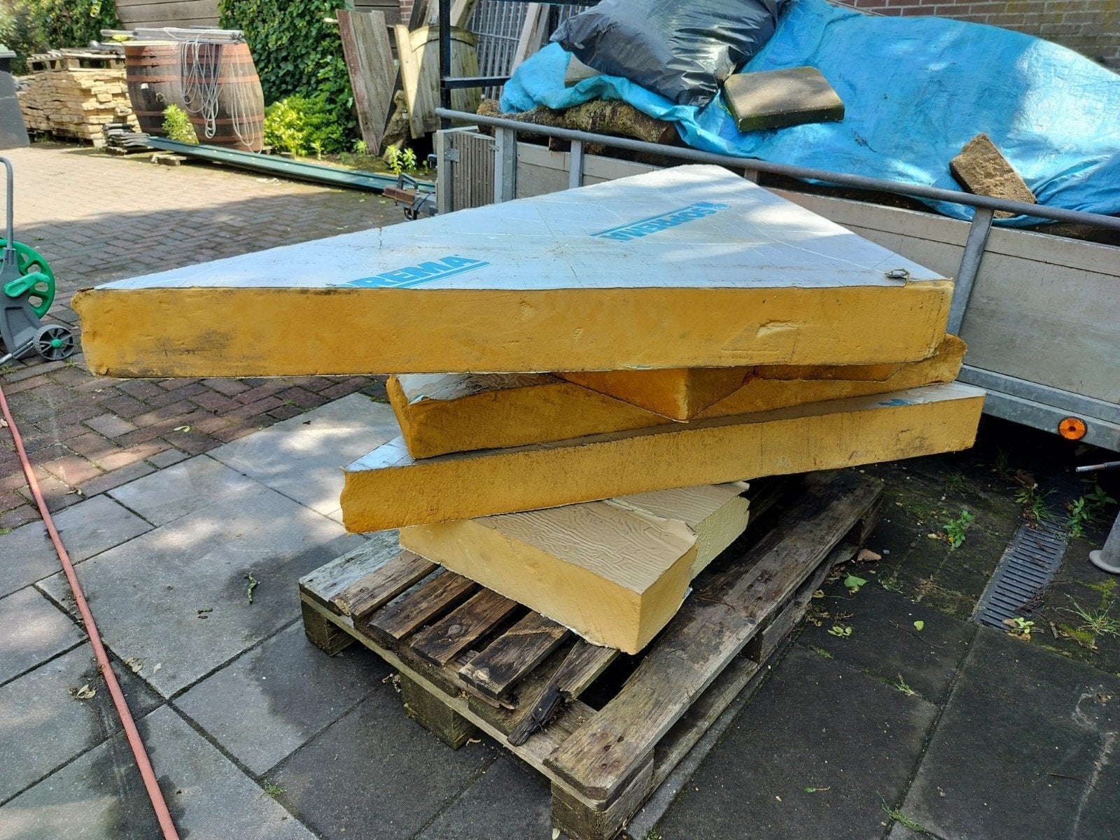 Gratis restje isolatiemateriaal, Doe-het-zelf en Verbouw, Metalen, Ophalen of Verzenden