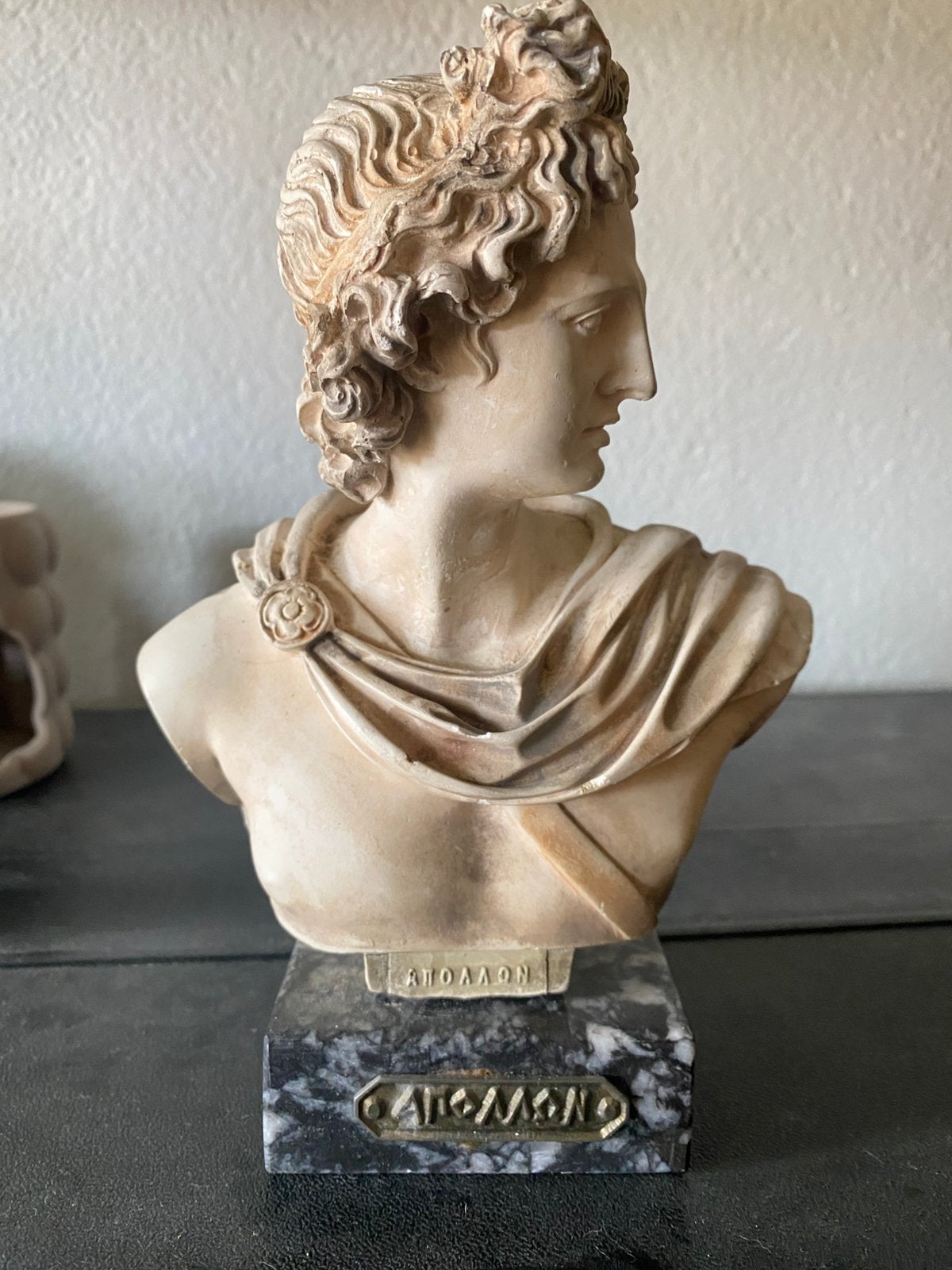 Antiek buste van Apollo Belvedere, Ophalen of Verzenden, Gebruikt