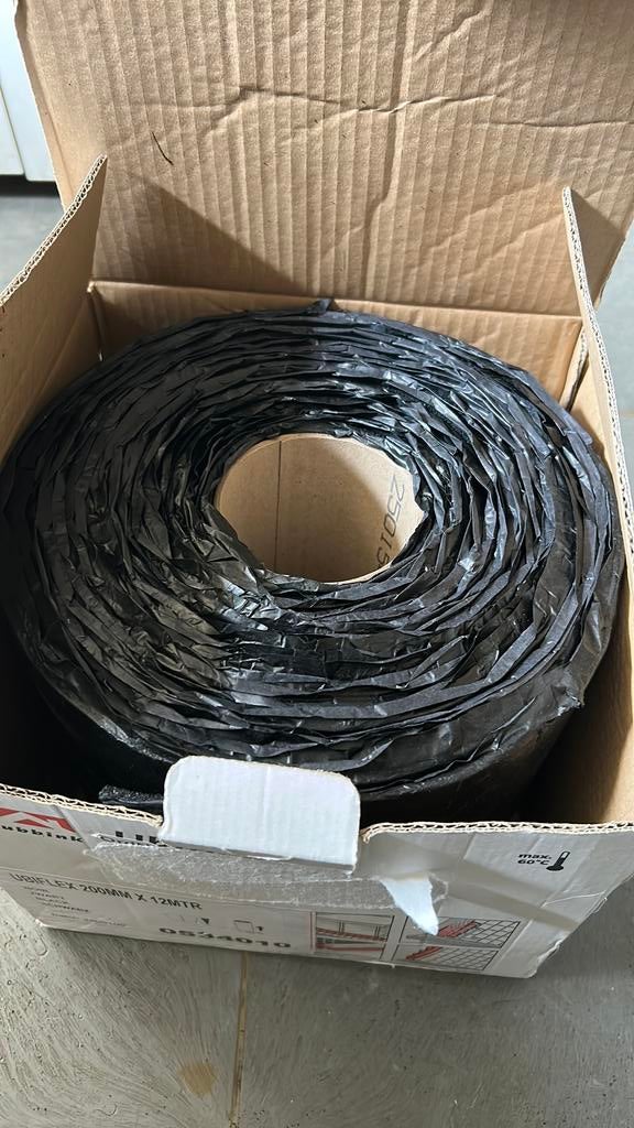 Rol ubiflex Loodvervanger ubbink 11,6 meter x 20cm, Doe-het-zelf en Verbouw, Dakpannen en Dakbedekking, Overige materialen, Zwart
