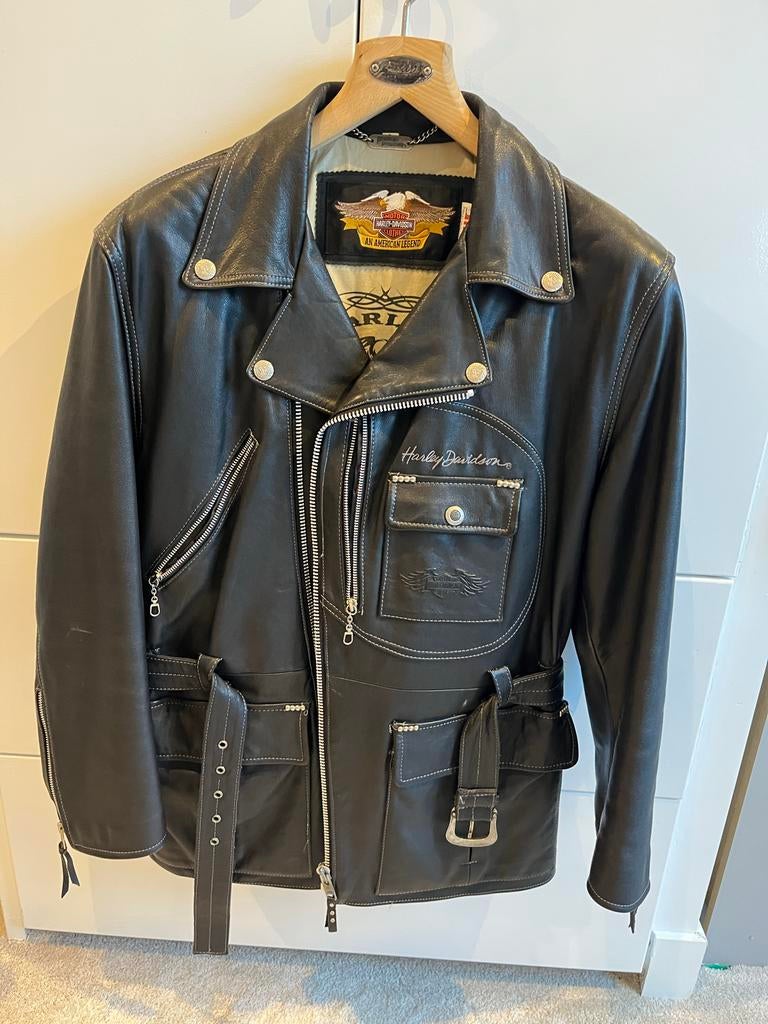 Harley-Davidson leren motorjas Large, Ophalen, Tweedehands, Heren, Jas | leer