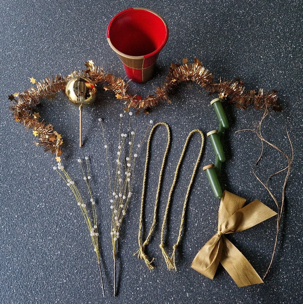 Kerst versiering goud, Diversen, Ophalen of Verzenden, Zo goed als nieuw