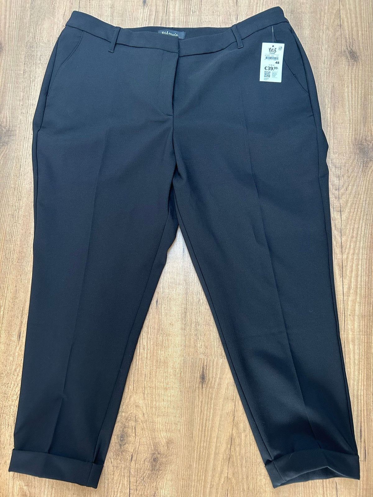 Stijlvolle zwarte blazer, broek en blouse set, Ophalen, Nieuw, Maat 46/48 (XL) of groter, Zwart