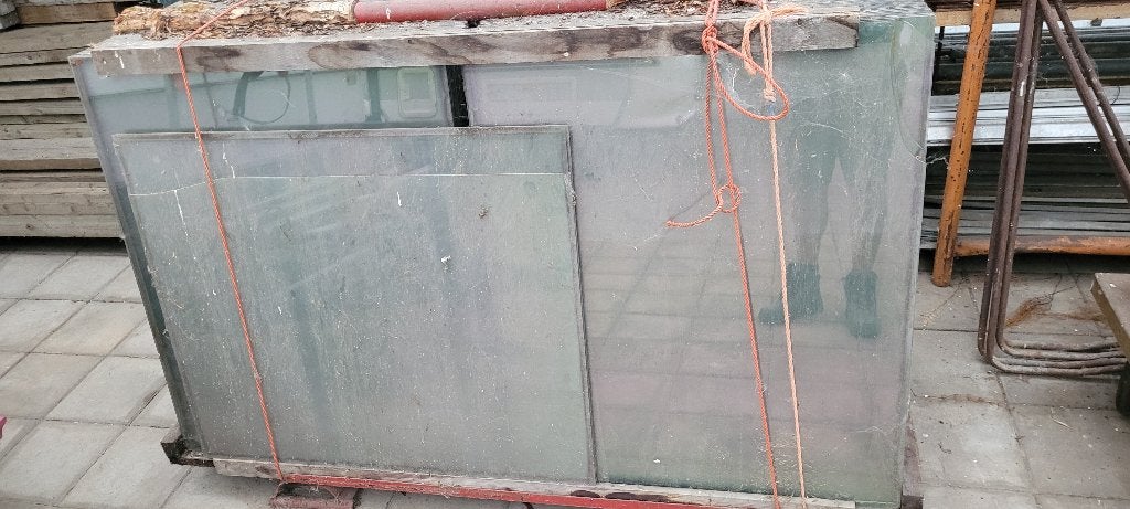 Restpartij 4mm glas, Ophalen, Gebruikt, Minder dan 80 cm, 80 tot 120 cm