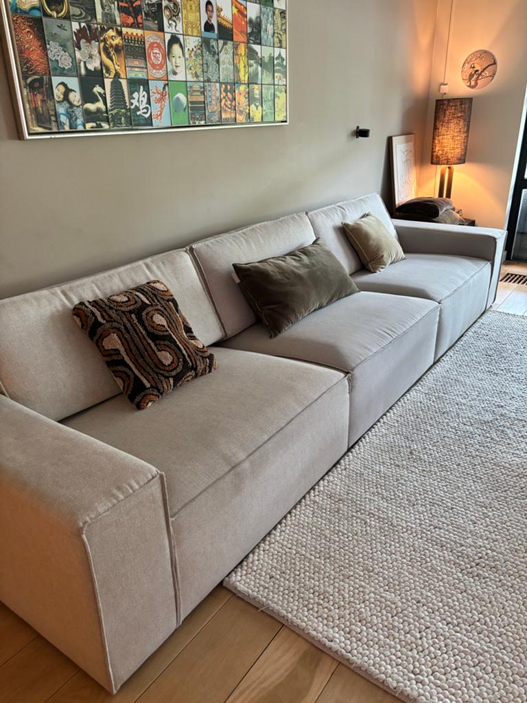 Loods 5 Design SEGMENT elementen bank, beige stof, Huis en Inrichting, Ophalen, Zo goed als nieuw, Stof
