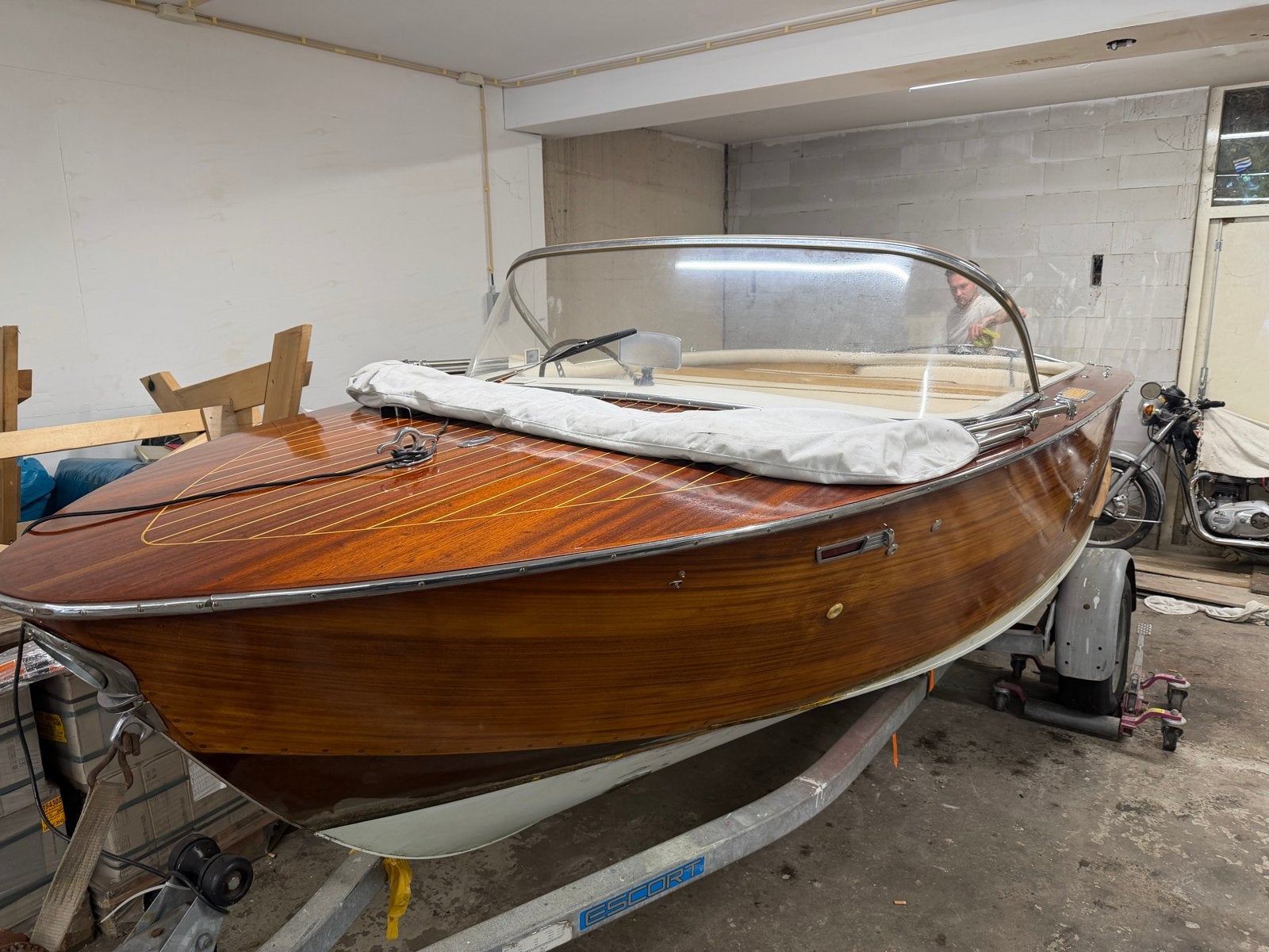 Klassieke Boesch Speedboot - Model 510, Overige merken, Gebruikt, Afdekzeil, Binnenboordmotor