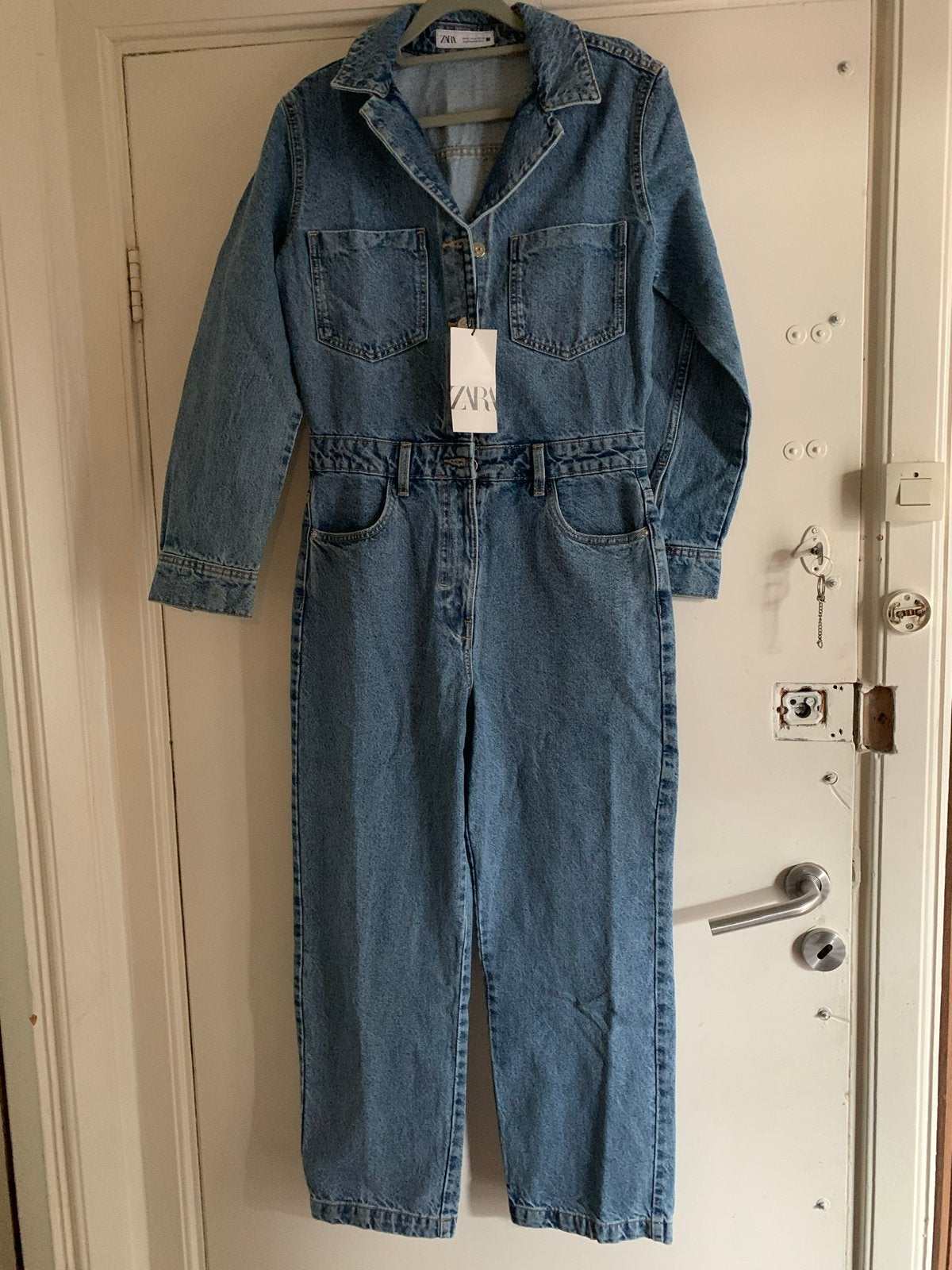 Zara denim jumpsuit maat M, Ophalen of Verzenden, Nieuw, Maat 38/40 (M), Blauw