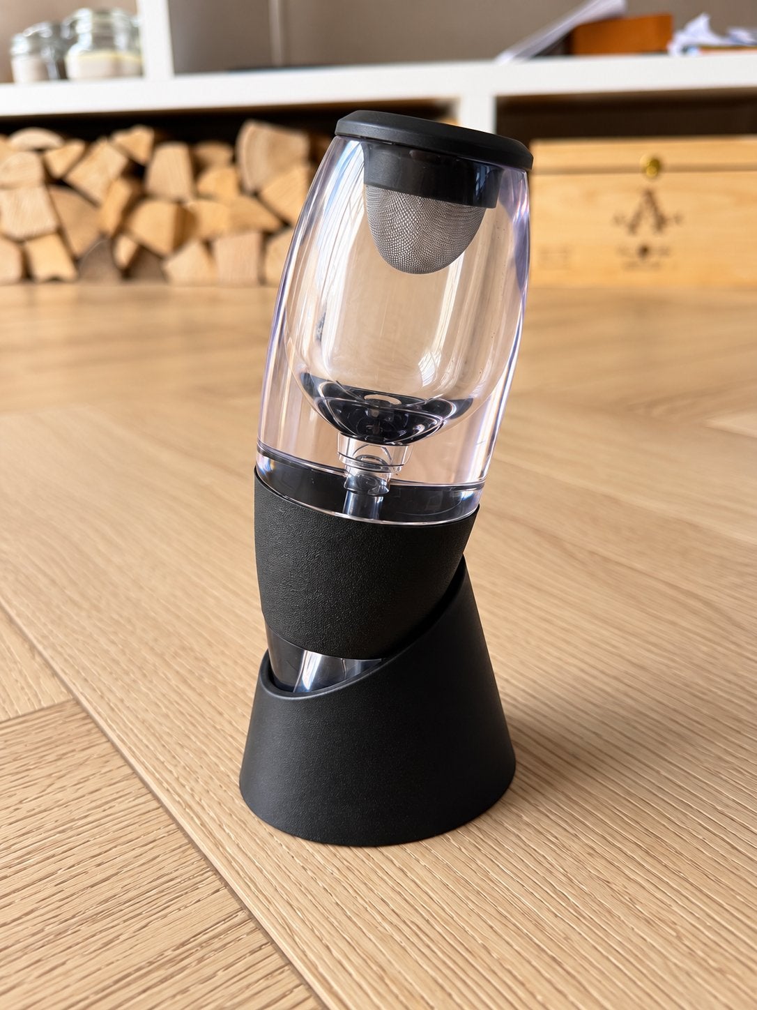Wijnbeluchter / Aerator met Standaard, Overige typen, Kunststof, Nieuw, Ophalen of Verzenden