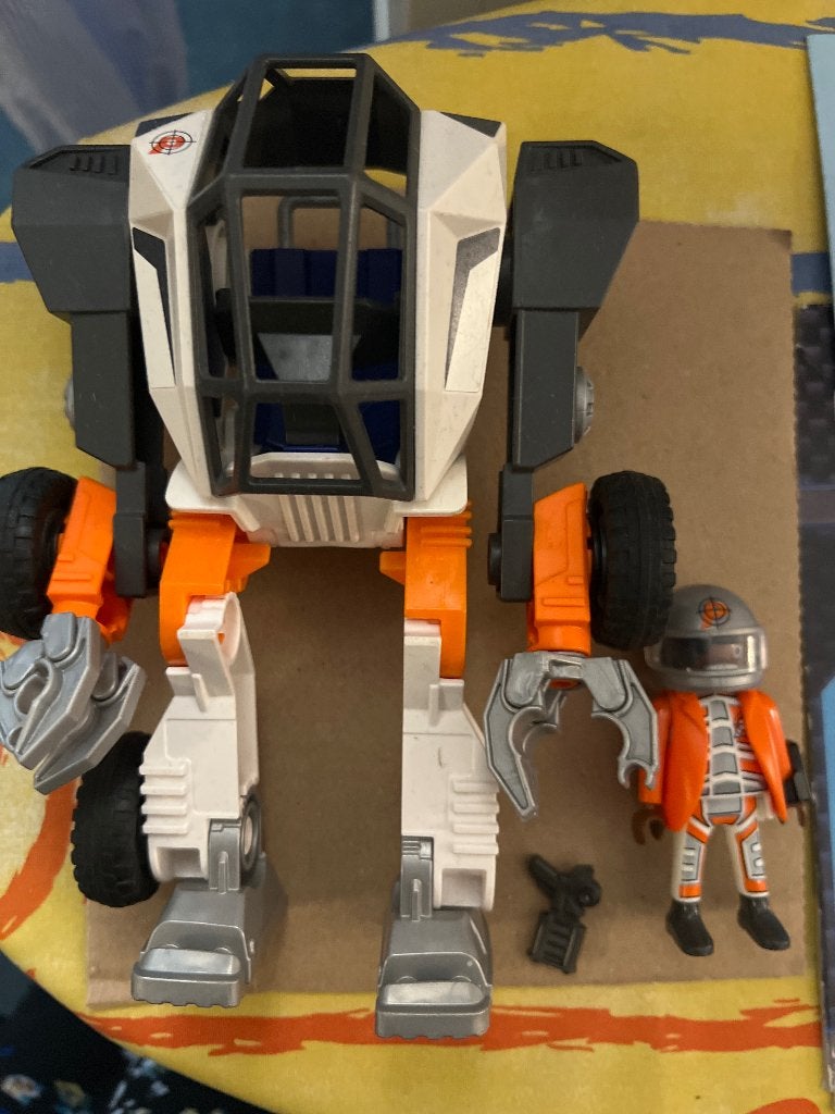 Playmobil 9251 topagents robot met mannetje, Ophalen of Verzenden, Gebruikt, Losse onderdelen