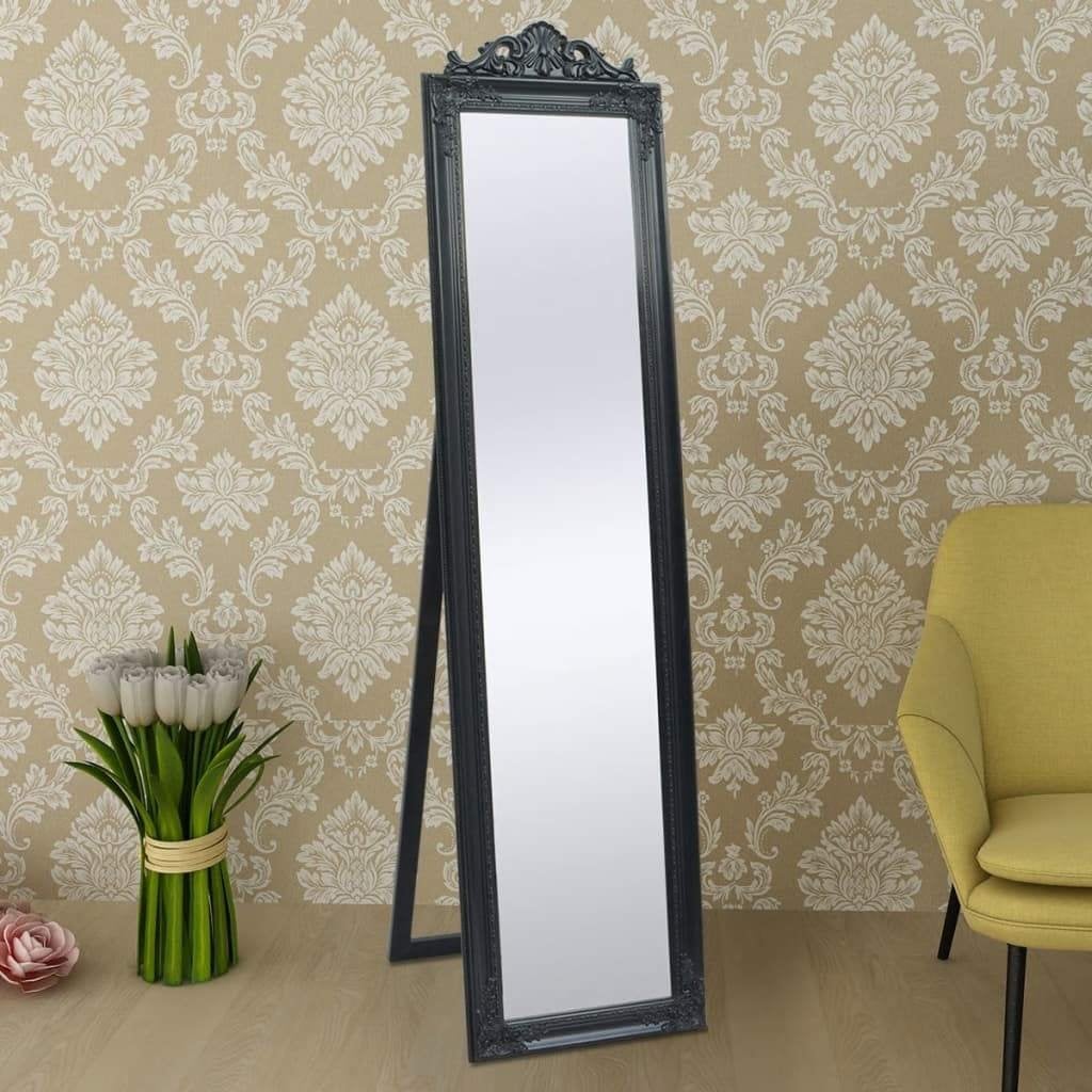 Staande spiegel passpiegel barok zwart 160x40 GRATIS BEZORGD, Huis en Inrichting, Woonaccessoires | Spiegels, Minder dan 50 cm