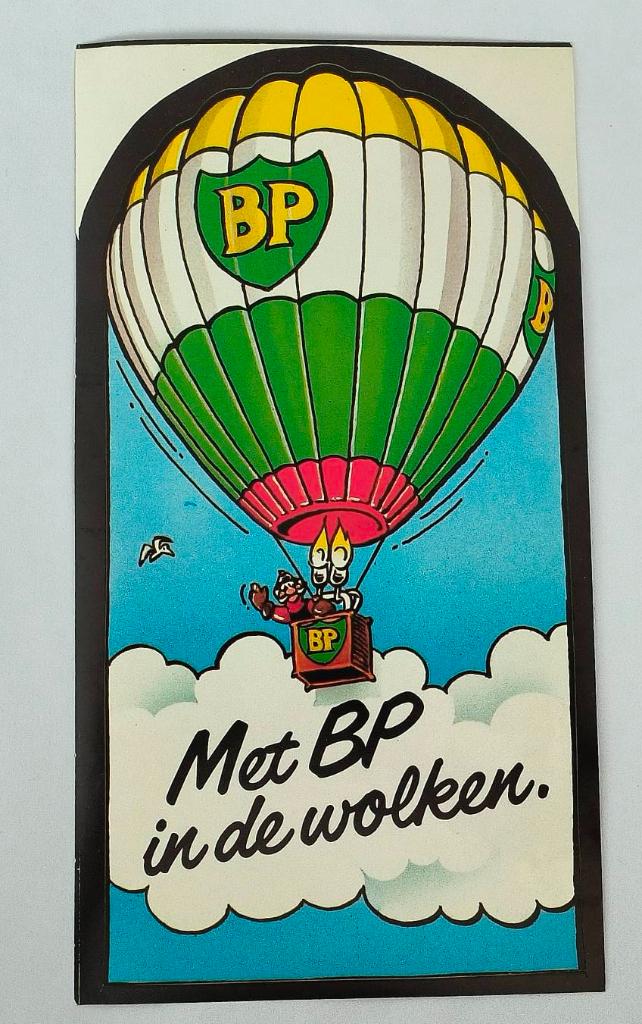 Sticker met BP in de wolken, Ophalen of Verzenden, Zo goed als nieuw, Merk