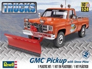 Bouwdoos 1977 GMC pickup met sneeuwschuiver Revell, Auto, Revell, Groter dan 1:32, Nieuw