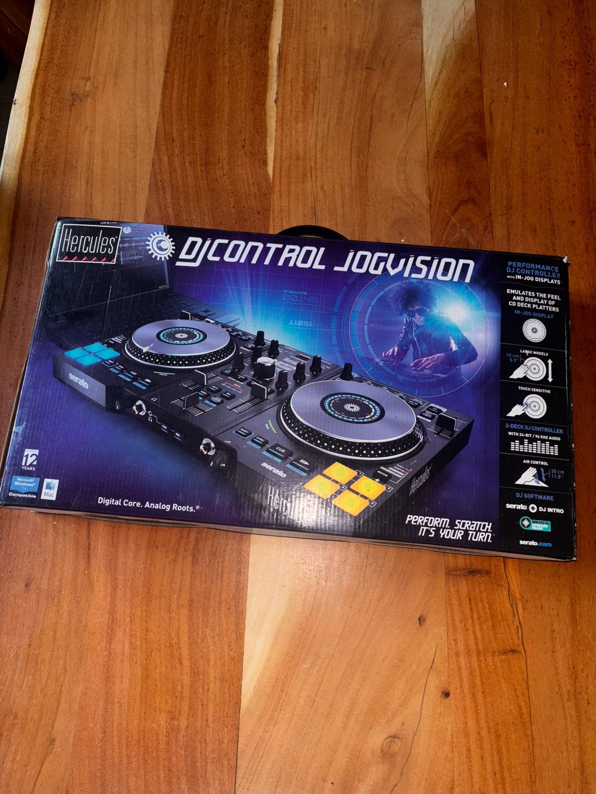 Hercules DJcontrol Jogvision (incl kabels), Muziek en Instrumenten, Dj-sets en Draaitafels, Ophalen, Zo goed als nieuw, Overige merken