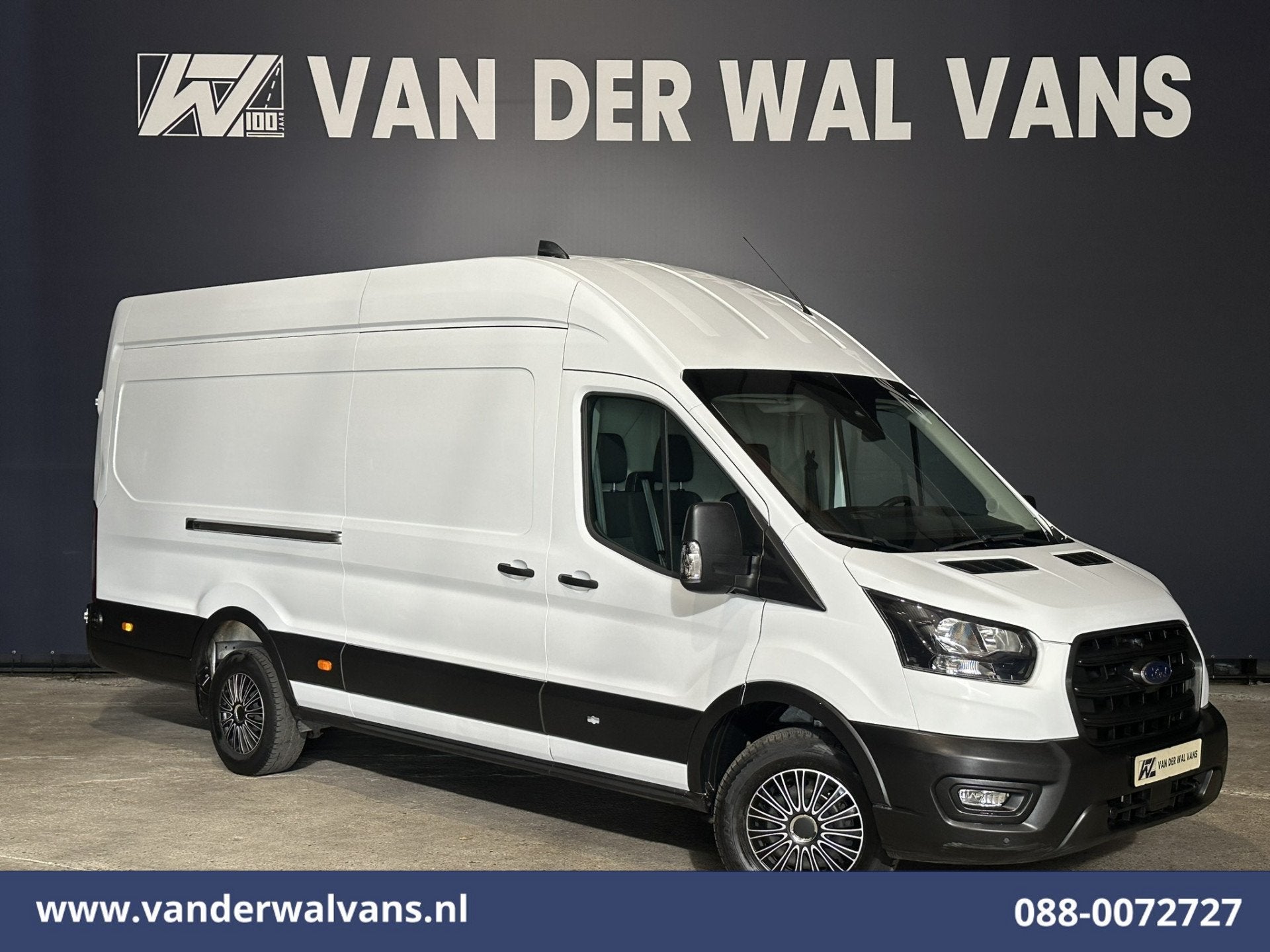 Ford Transit 2.0 TDCI 131pk L4H3 Euro6 Airco | Camera | Crui, Stof, 4 cilinders, Lichtsensor, Wit