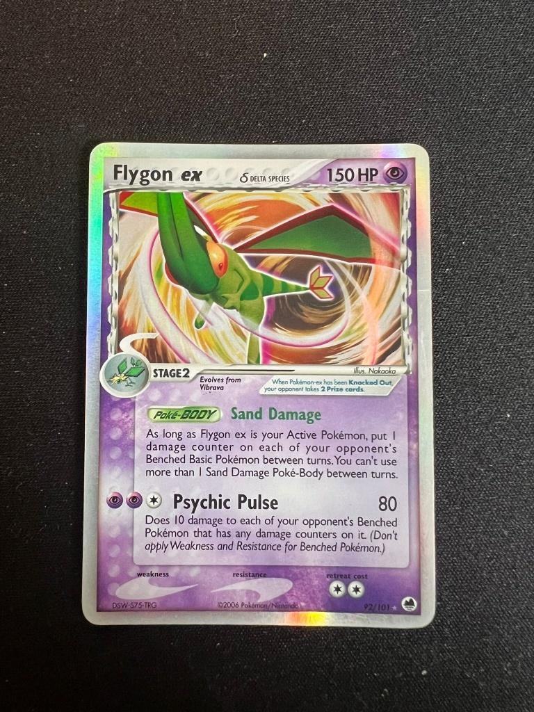 Pokemon Flygon EX #92 Dragon Frontiers, Ophalen of Verzenden, Gebruikt, Losse kaart