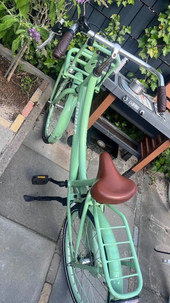 Kinder fiets meisje groen 22 inch, Ophalen, Terugtraprem, 22 inch, Gebruikt