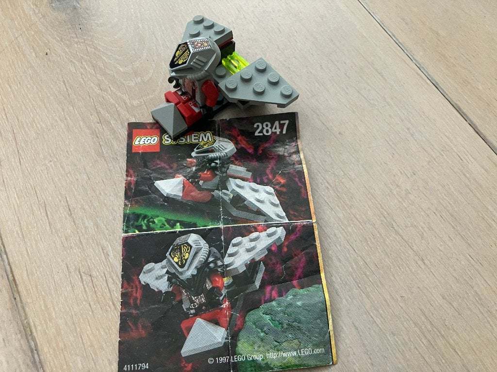 Lego System 2847 - Flying Saucer, Gebruikt, Overige thema's, Lego, Inclusief instructies
