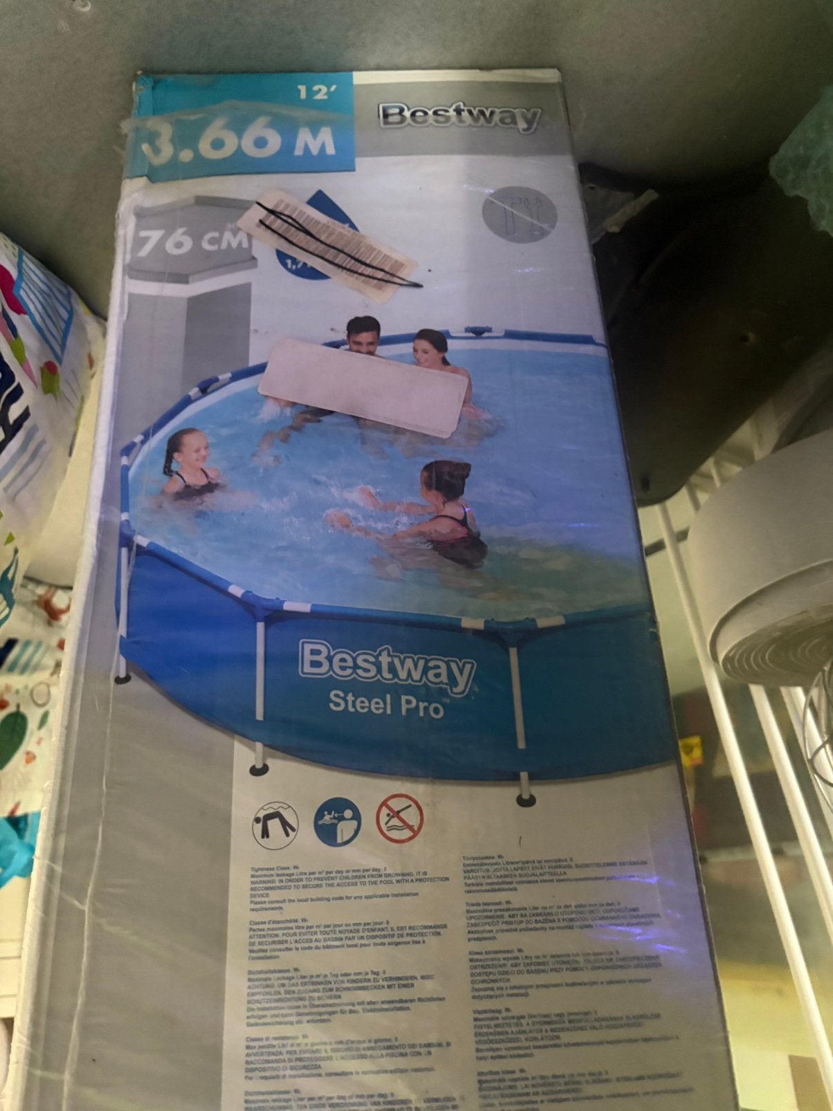 Zwembad bestway, Ophalen, Zo goed als nieuw, Opzetzwembad, Rechthoekig