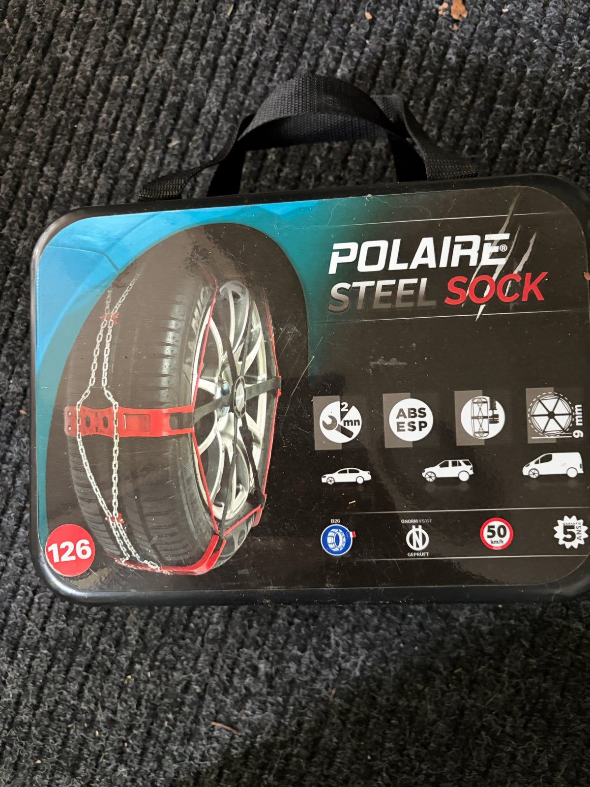 Polaire Steel Sock sneeuwkettingen - Maat 126, Auto diversen, Sneeuwkettingen, Ophalen of Verzenden, Nieuw